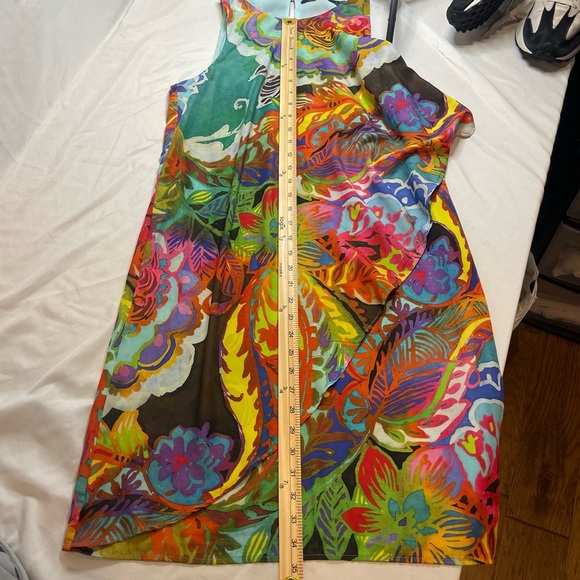 Lauren Ralph Lauren Crepe Shift Dress Floral Size 4 - Picture 9 of 12